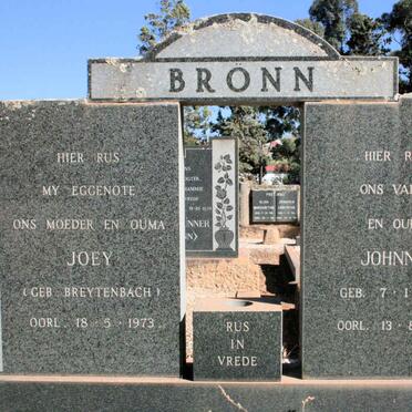 BRÖNN Johnny 1895-1981 &amp; Joey BREYTENBACH -1973