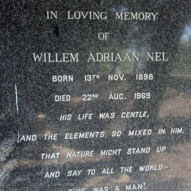 NEL Willem Adriaan 1898-1969