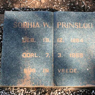 PRINSLOO Sophia W. 1884-1968