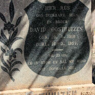 OOSTHUIZEN David 1918-1957