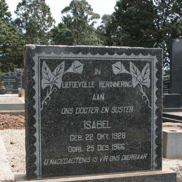 OOSTHUIZEN Isabel 1928-1966