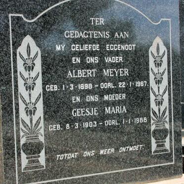 SMALBERGER Albert Meyer 1898-1967 &amp; Geesje Maria 1903-1988