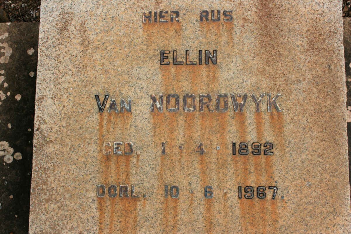 NOORDWYK Ellin, van 1892-1967