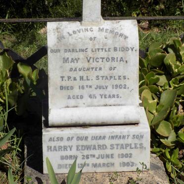 STAPLES May Victoria -1902 :: STAPLES Harry Edward 1902-1903