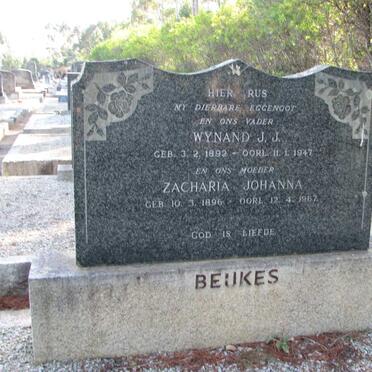 BEUKES Wynand J.J. 1892-1947 &amp; Zacharia Johanna 1896-1967