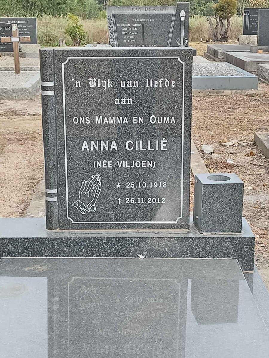 CILLIE Anna nee VILJOEN 1918-2012