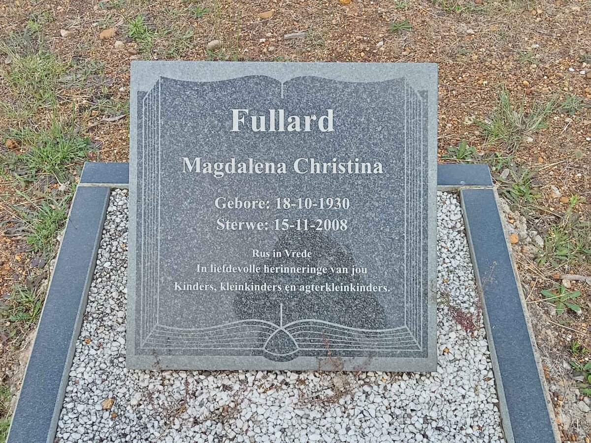 FULLARD Magdalena Christina 1930-2008