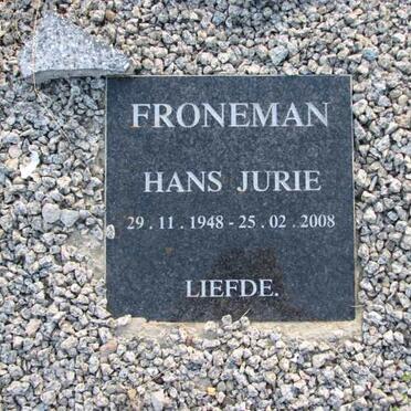 FRONEMAN Hans Jurie 1948-2008