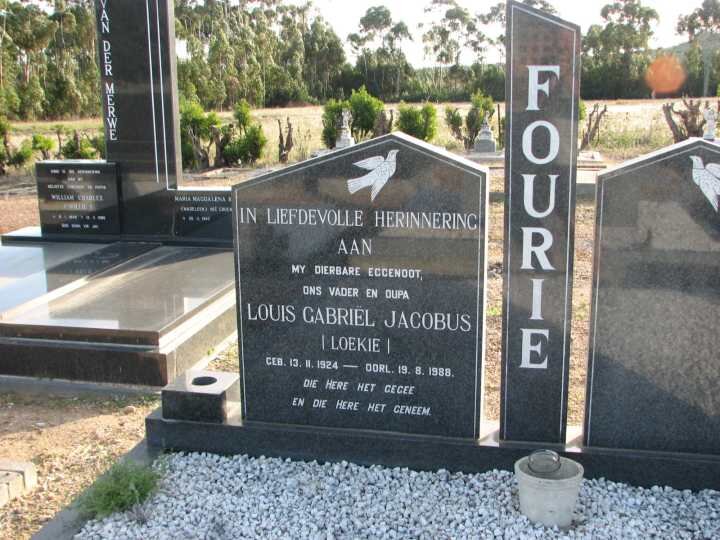 FOURIE Louis Gabriel Jacobus 1924-1988