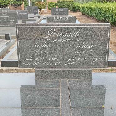 GRIESSEL Andro 1940-2001 & Wilma 1948-