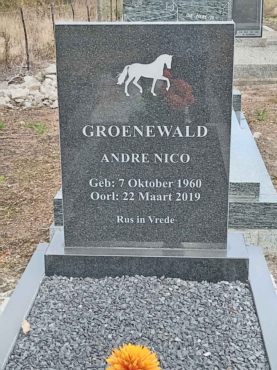 GROENEWALD Andre Nico 1960-2019