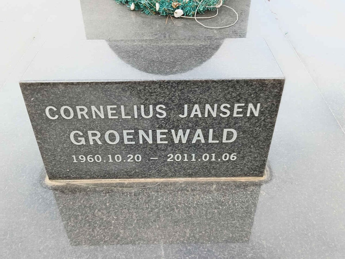 GROENEWALD Cornelius Jansen 1960-2011