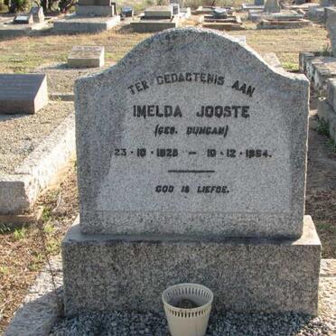 JOOSTE Imelda nee DUNCAN 1928-1964