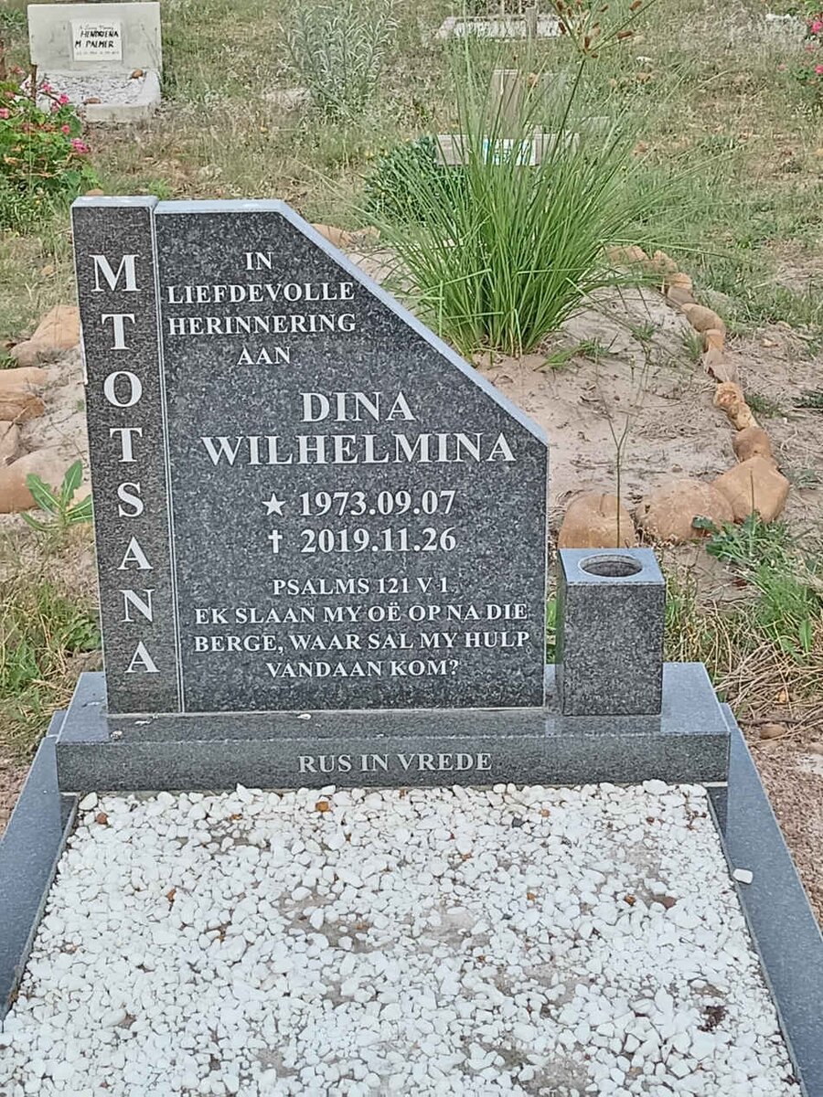 MTOTSANA Dina Wilhelmina 1973-2019