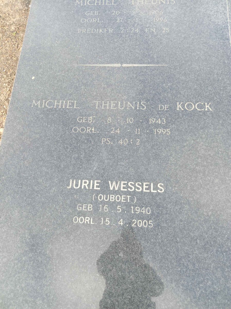 NEETHLING Michiel Theunis de Kock 1943-1995 :: NEETHLING Jurie Wessels 1940-2005 