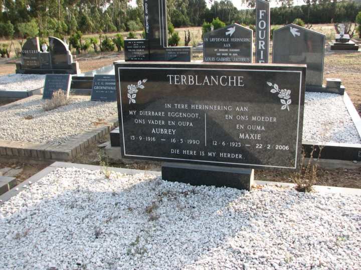 TERBLANCHE Aubrey 1916-1990 &amp; Maxie 1925-2006