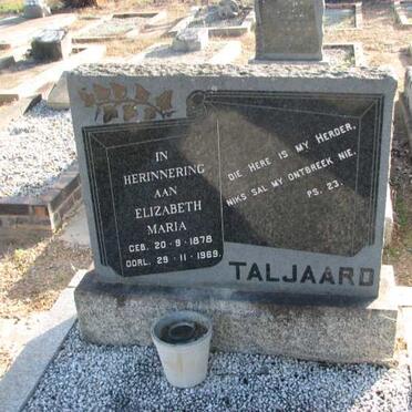 TALJAARD Elizabeth Maria 1878-1969