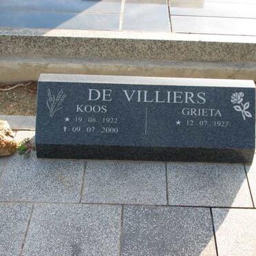 VILLIERS Koos, de 1922-2000 &amp; Grieta 1927-