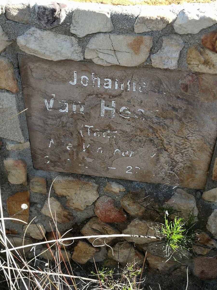 ? Johanna, van nee VAN DER MERWE