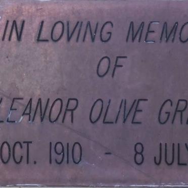 GRESTY Eleanor Olive 1910-2001