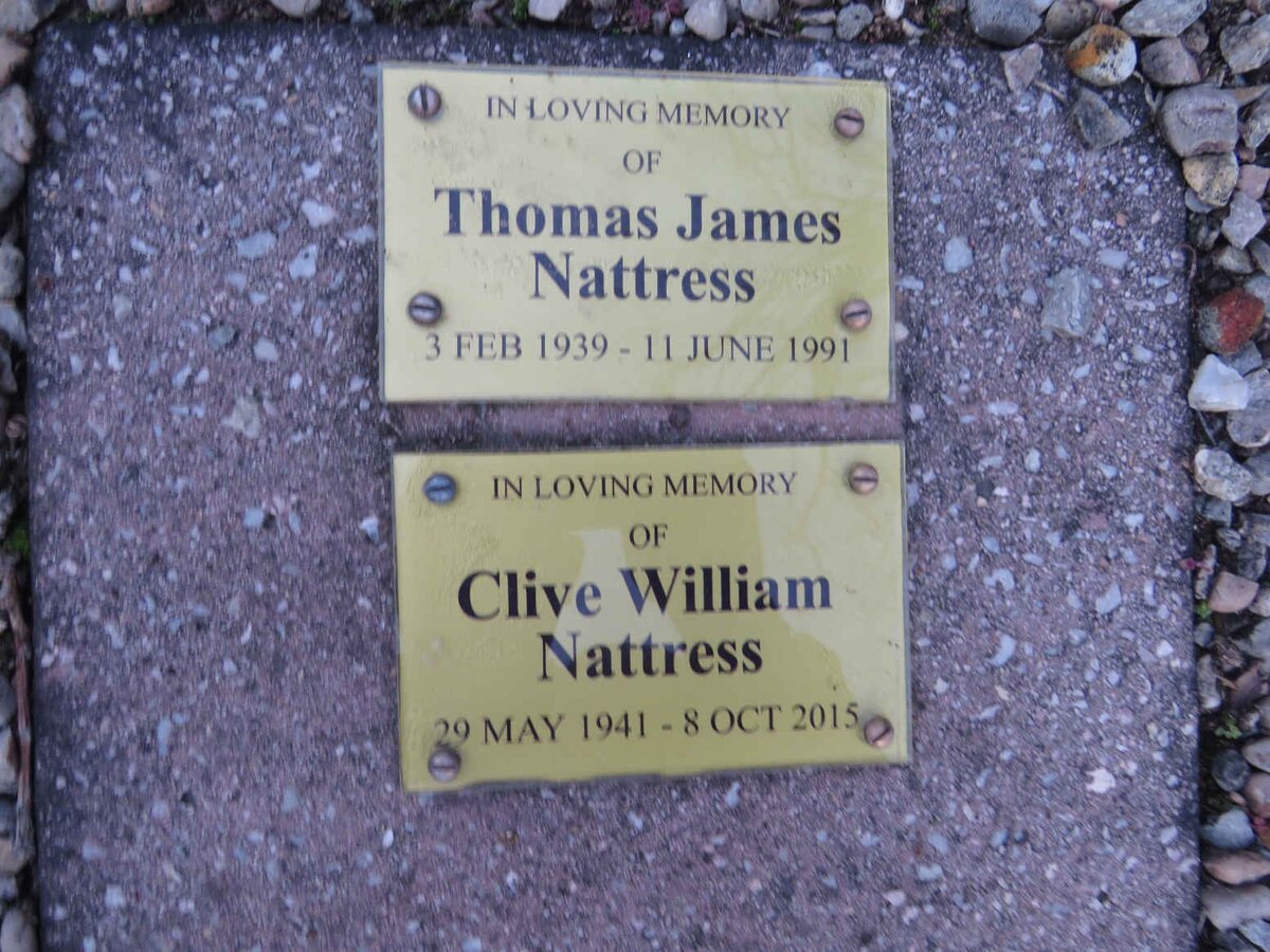 NATTRESS Thomas James 1939-1991 :: NATTRESS Clive William 1941-2015