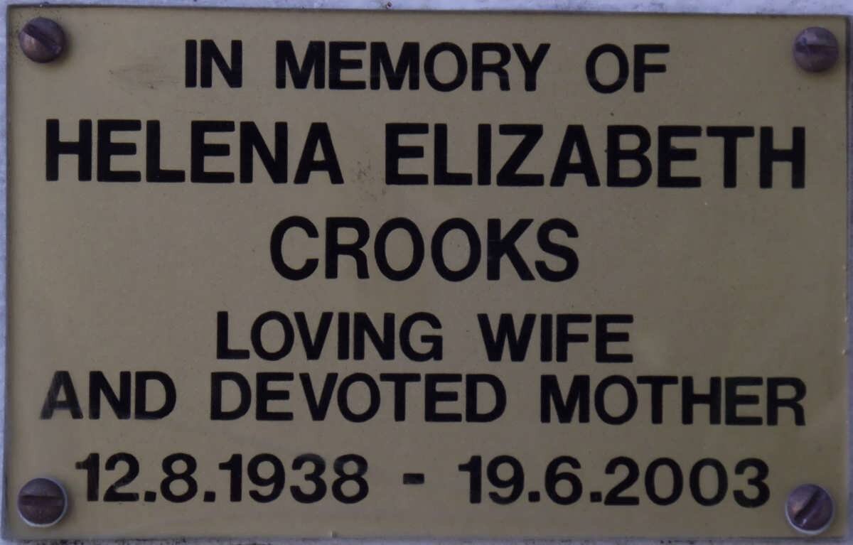 CROOKS Helena Elizabeth 1938-2003
