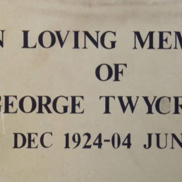 TWYCROSS George 1924-2004