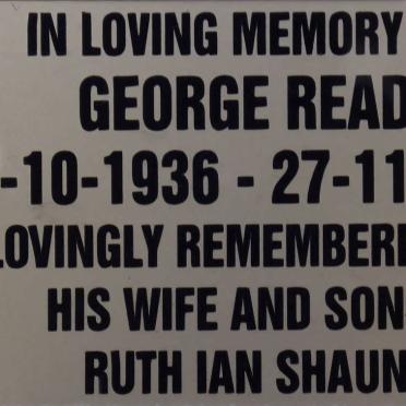 READ George 1936-2005