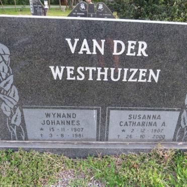WESTHUIZEN Wynand Johannes, van der 1907-1981 &amp; Susanna Catharina A. 1907-2000