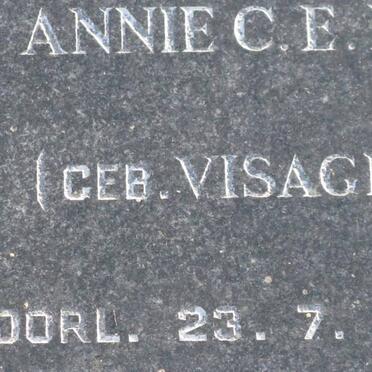 ERWEE Annie C.E. nee VISAGIE -1929