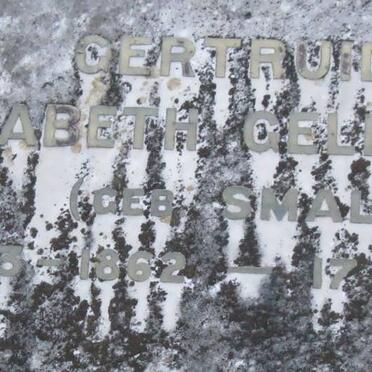 GELDENHUYS Gertruida Elizabeth nee SMALL 1862-1953