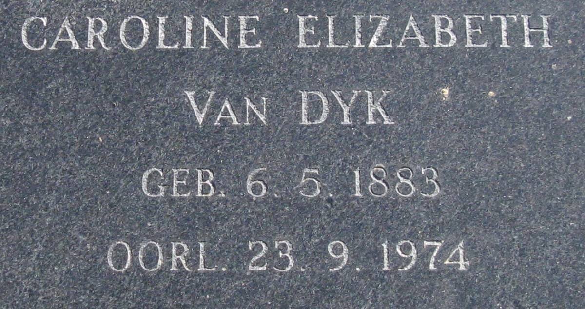 DYK Caroline Elizabeth, van 1883-1974