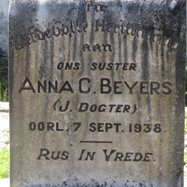 BEYERS Anna C. -1938