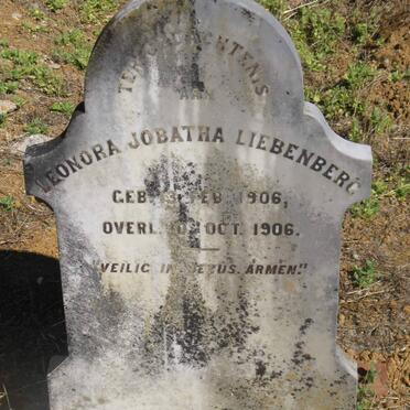 LIEBENBERG Leonora Jobatha 1906-1906