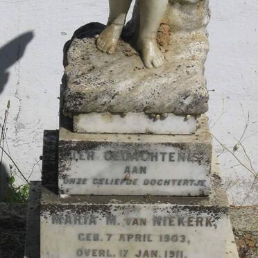 NIEKERK Maria M., van 1903-1911