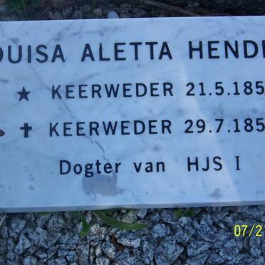 ROUX Louisa Aletta Hendrika 1854-1855
