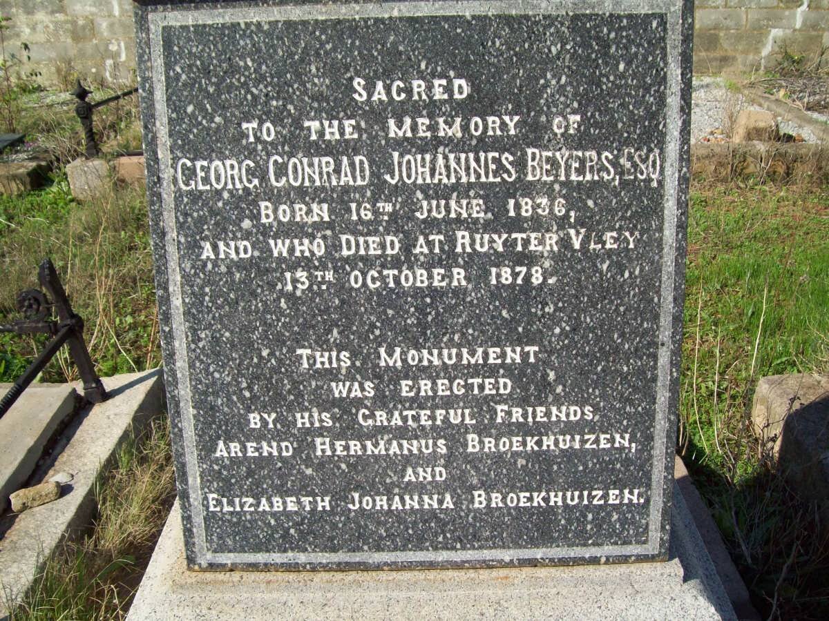 BEYERS Georg Conrad Johannes 1836-1878