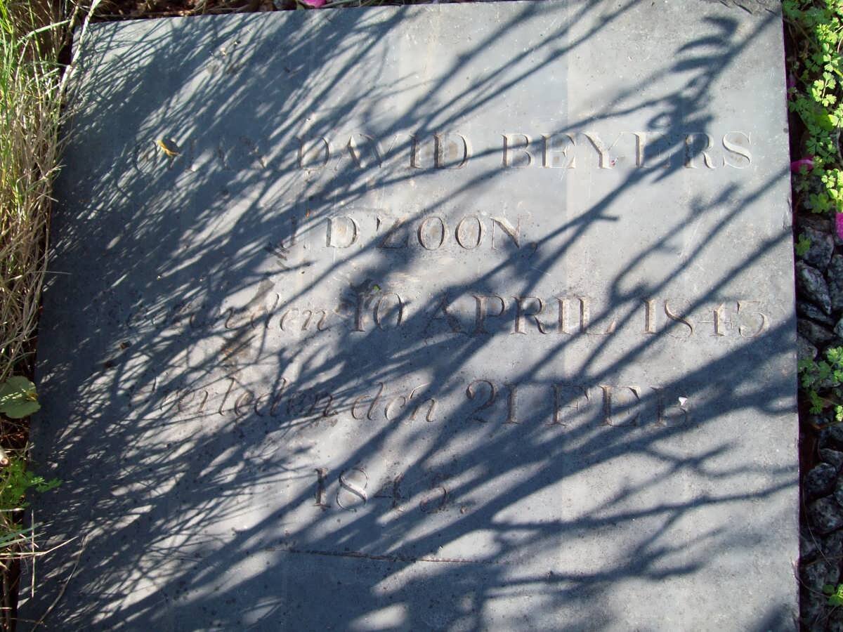 BEYERS Johan David 1843-1845