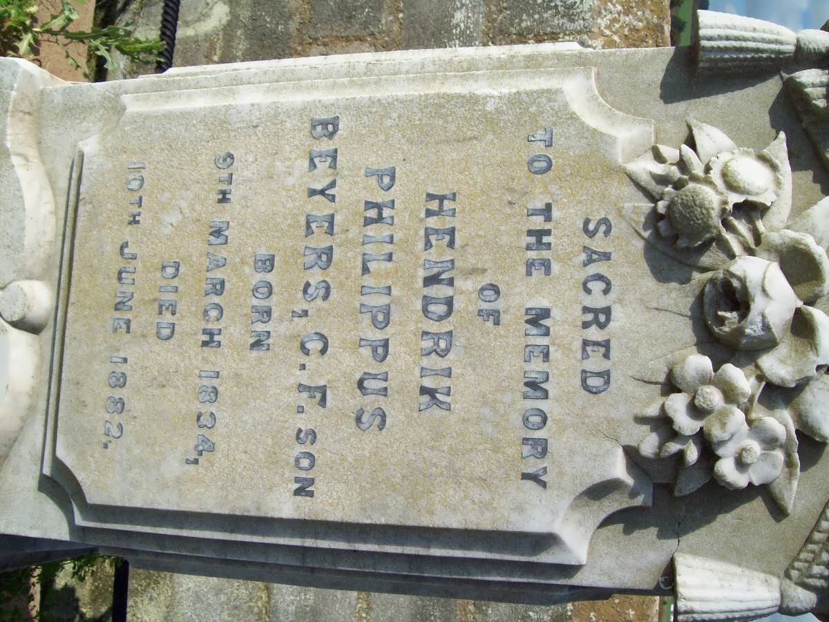 BEYERS Hendrik Philippus 1834-1882