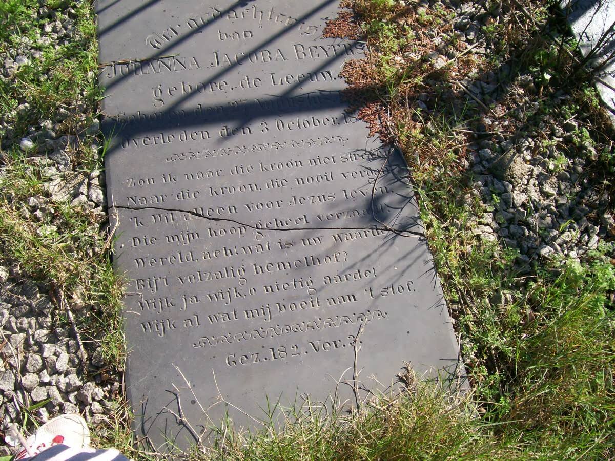 BEYERS Anna Elisabeth nee ZEEDERBERG 1801-1852_1