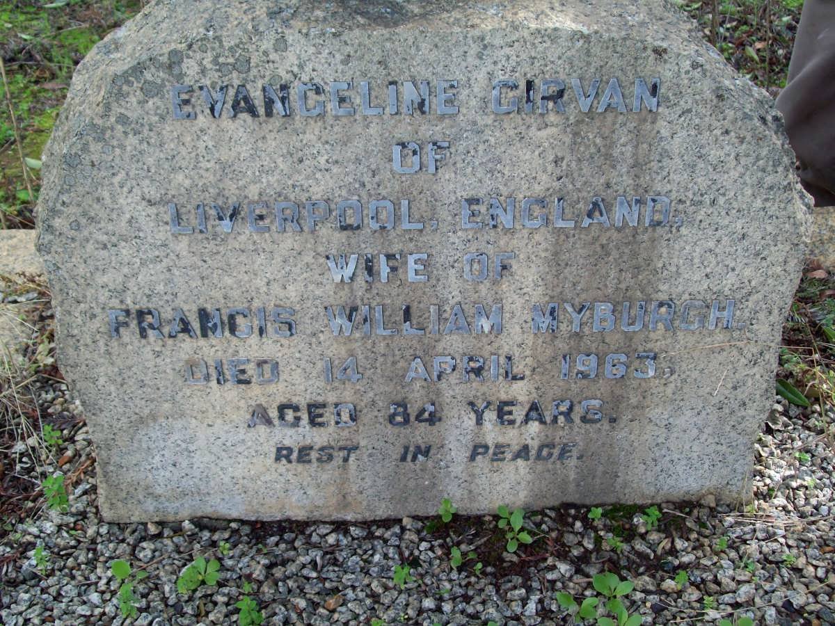 MYBURGH Evangeline Girvin -1963