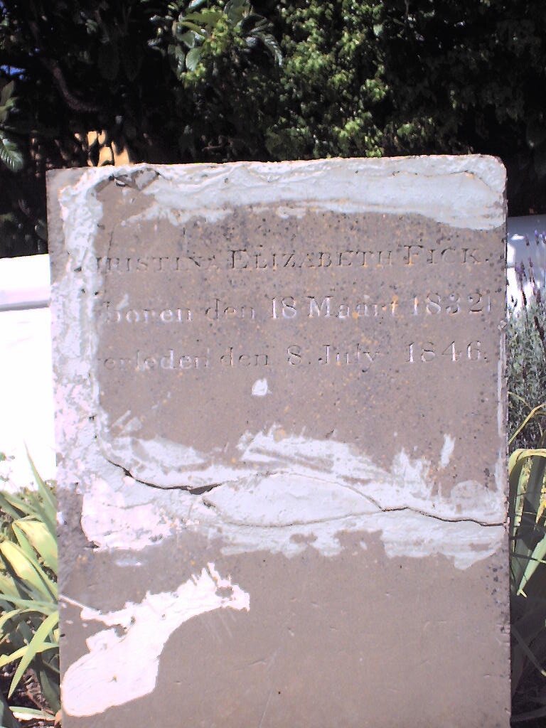 FICK Christina Elizabeth 1832-1846