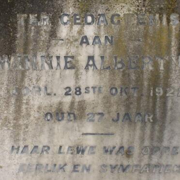 ALBERTYN Winnie -1922