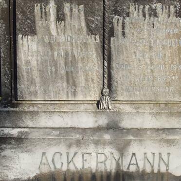 ACKERMANN Christiaan Johannes 1871-1956 &amp; Elizabeth Magdalena -1938