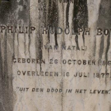 BOTHA Philip Rudolph 1860-1877