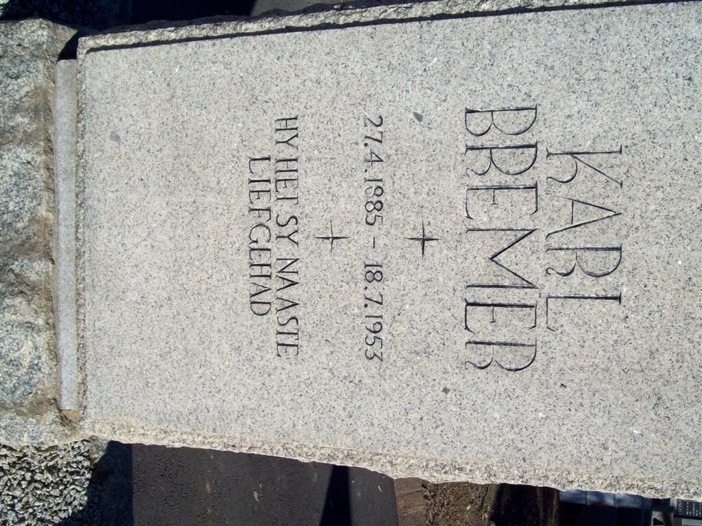 BREMER Karl 1885-1953
