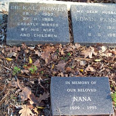 BROWER Kal 1907-1966 :: FANNER Edwin 1911-1968 :: ? Nana 1909-1995