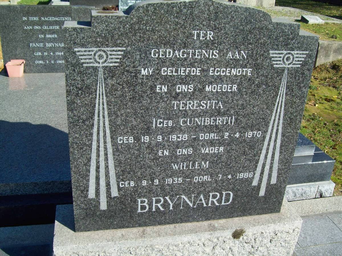 BRYNARD Willem 1935-1986 &amp; Teresita CUNIBERTI 1938-1970