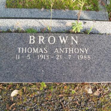 BROWN Thomas Anthony 1913-1988