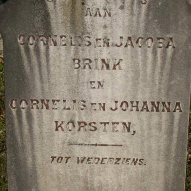BRINK Cornelis &amp; Jacoba :: KORSTEN Cornelis &amp; Johanna